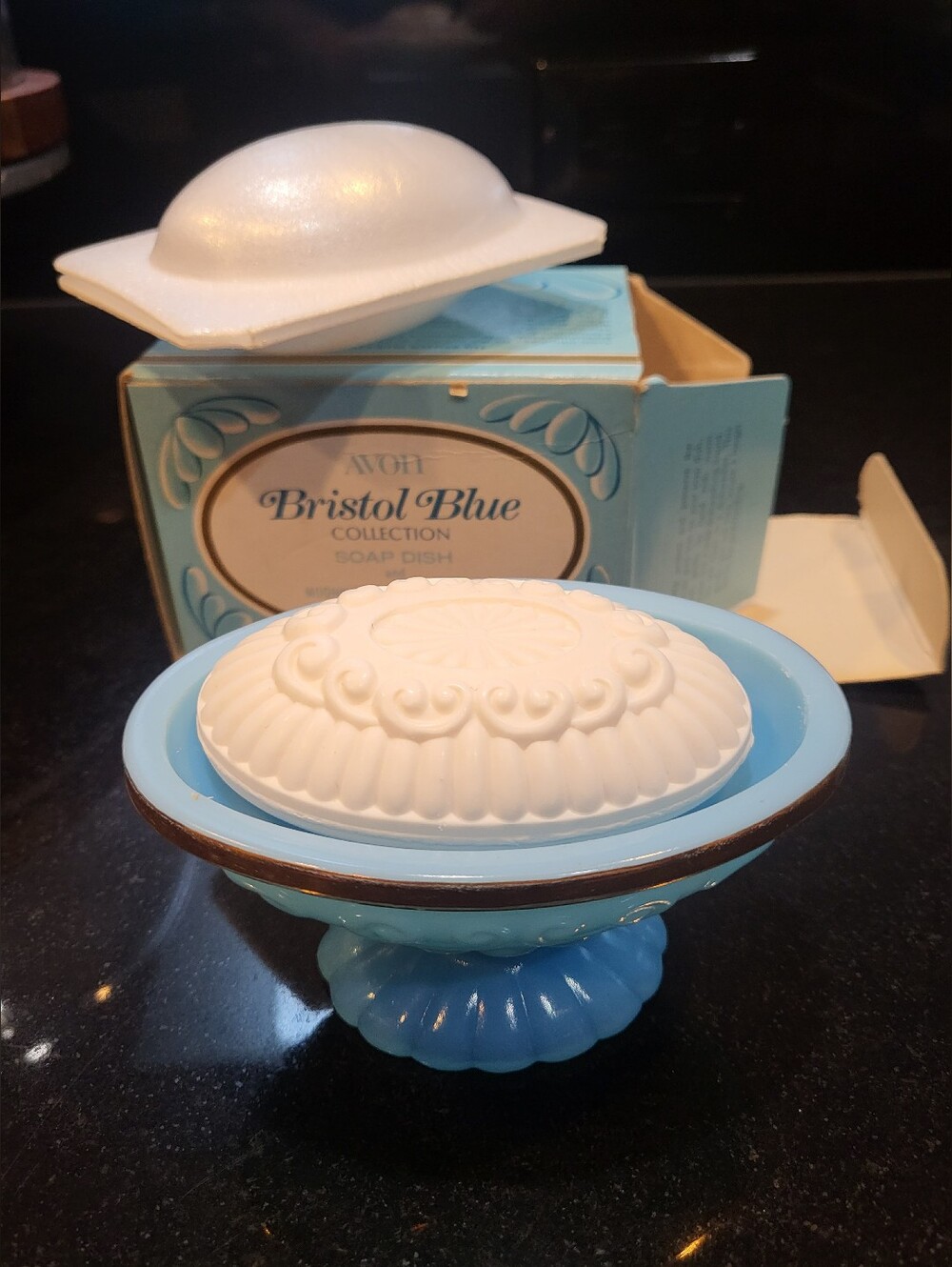 Vintage 1970s Avon Soap Dish And Soap